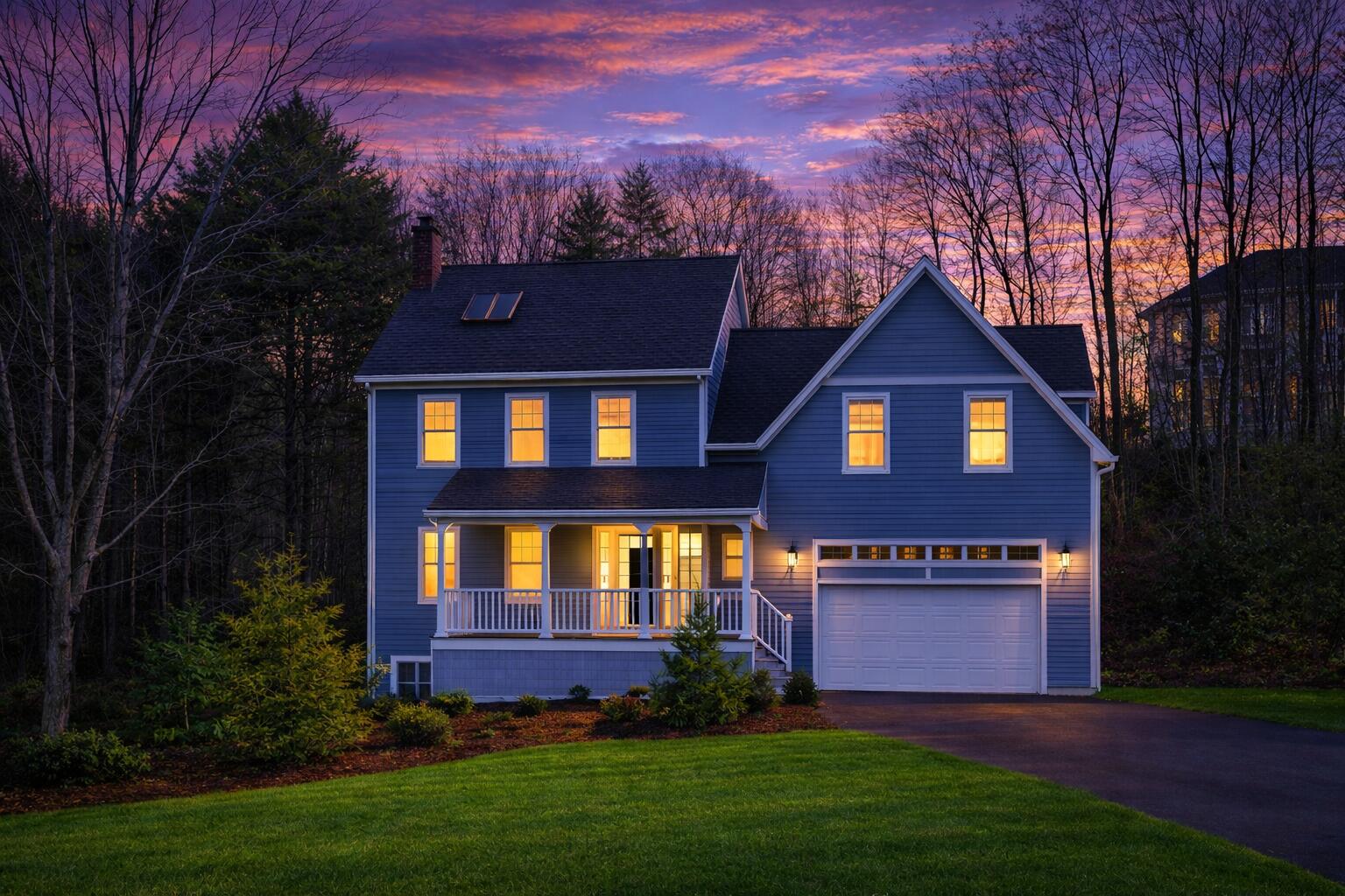 14 Eastfield Road Cape Elizabeth, ME 04107 - Photo 2 of 5 Front night View