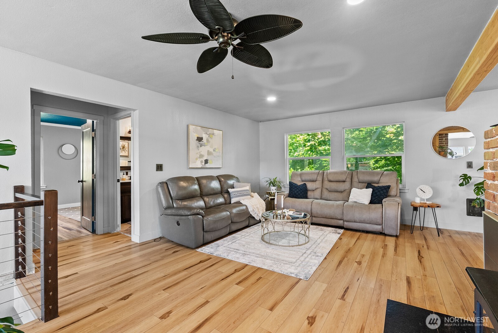 307 4th Street Steilacoom, WA 98388 - Photo 9 of 39 a living room with furniture and a large window