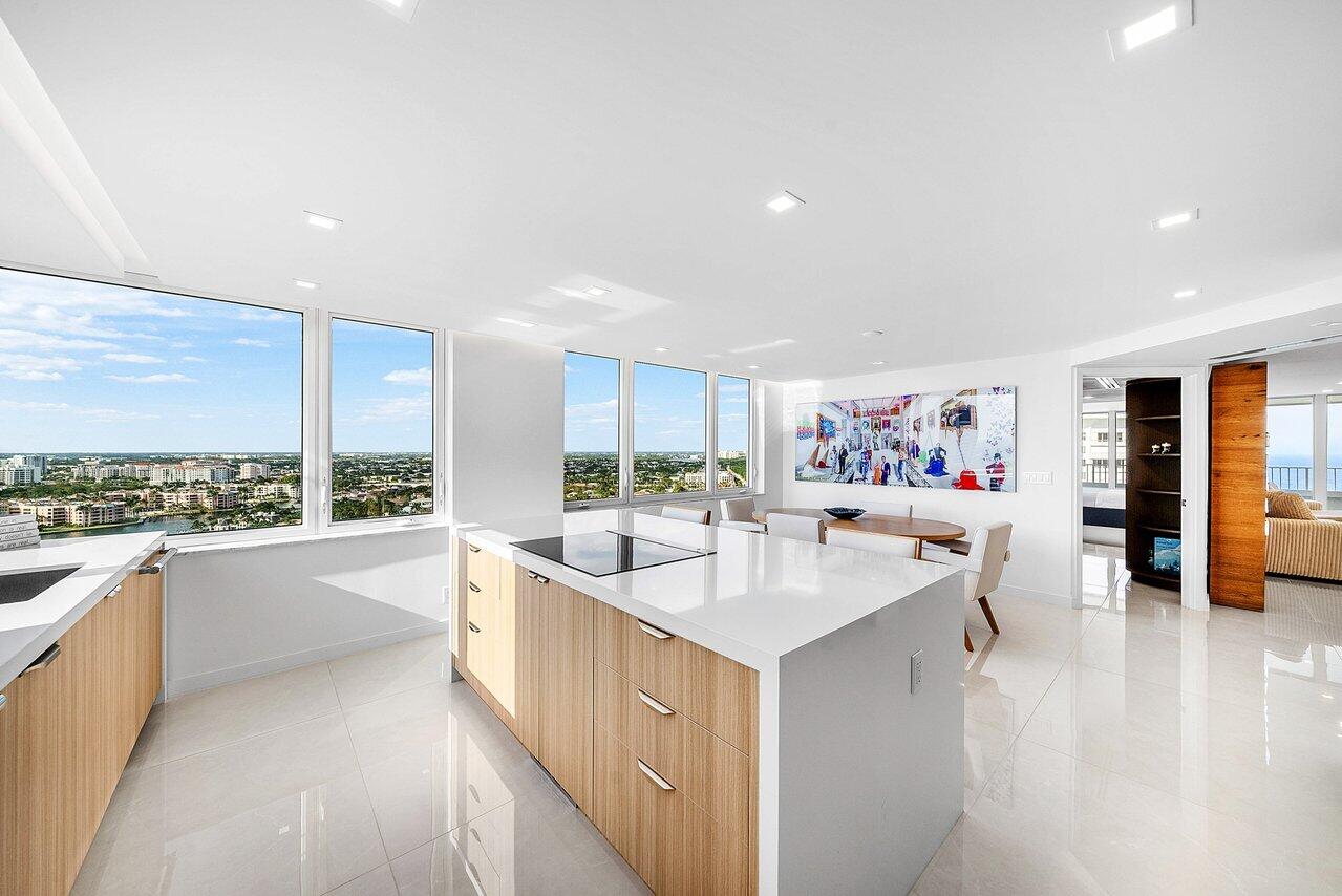 550 South Ocean Boulevard, Unit 2207 Boca Raton, FL 33432 - Photo 15 of 42 a very nice looking kitchen with a large window