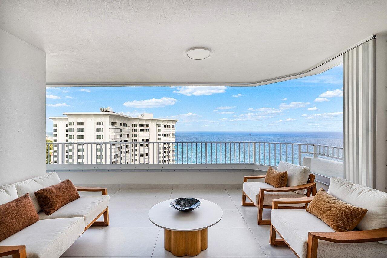 550 South Ocean Boulevard, Unit 2207 Boca Raton, FL 33432 - Photo 17 of 42 a reading room with furniture and a large window
