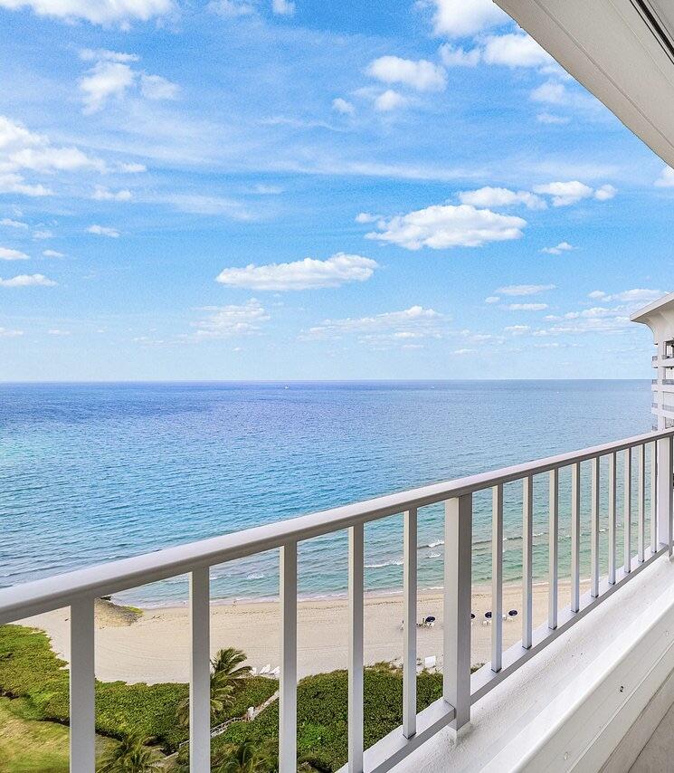 550 South Ocean Boulevard, Unit 2207 Boca Raton, FL 33432 - Photo 32 of 42 a view of ocean from a balcony