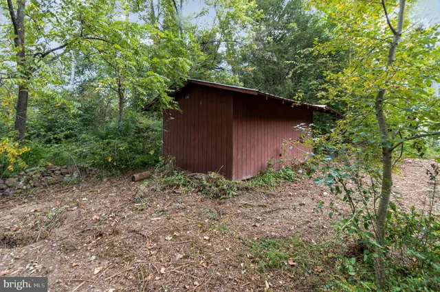 a view of a lake with a mountain in the background