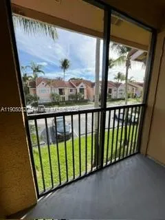 a view of a city from a balcony