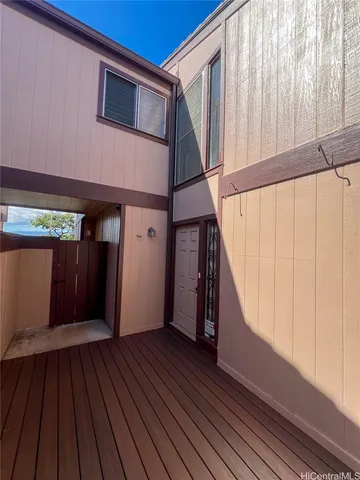 a view of a house with wooden floor