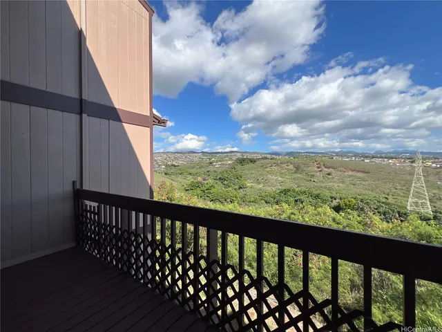 a view of city from balcony