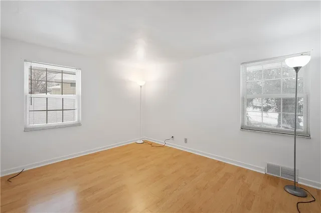 a view of an empty room