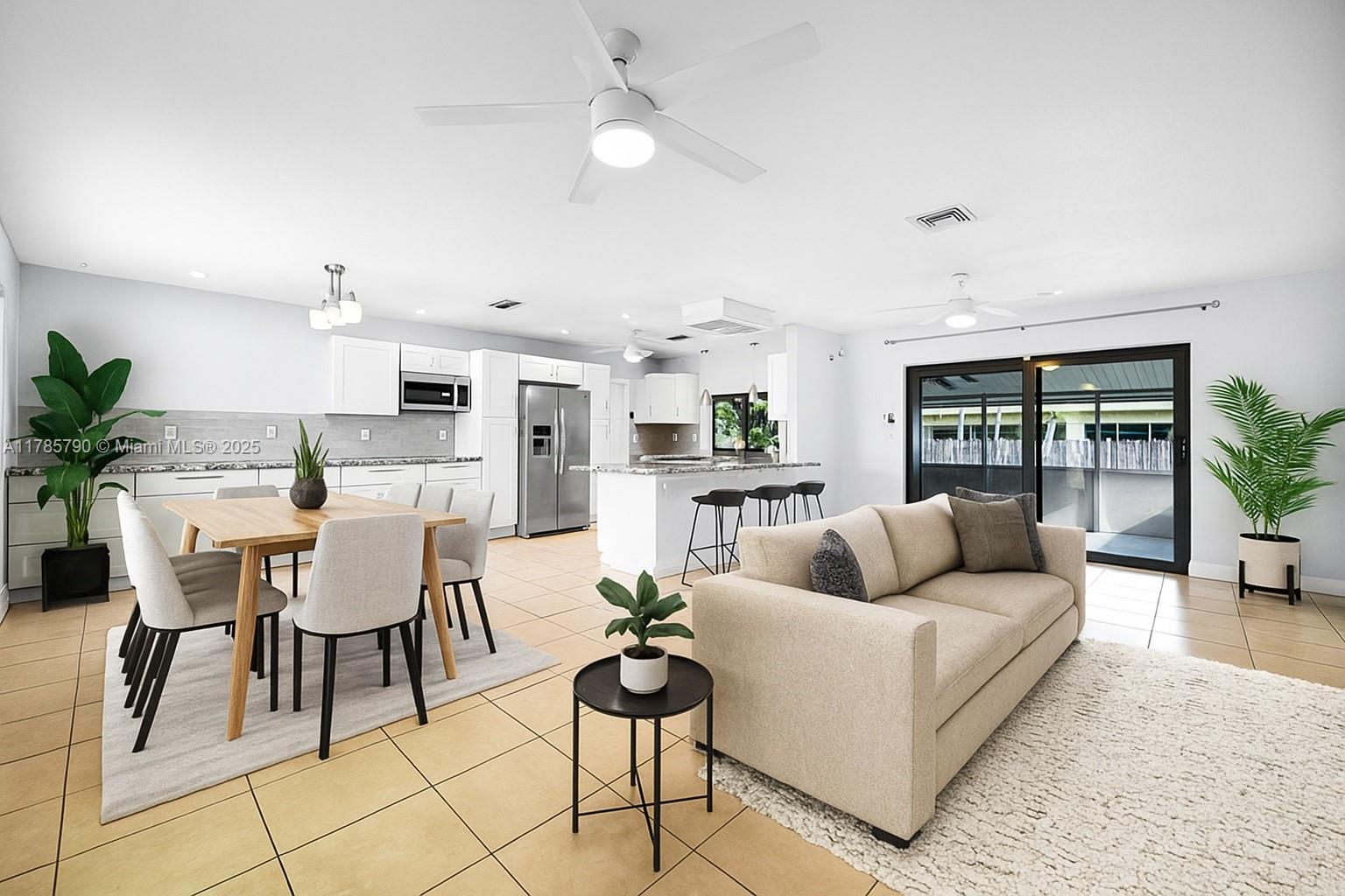 8451 Northwest 10th Street Pembroke Pines, FL 33024 - Photo 1 of 32 a living room with furniture and a large window