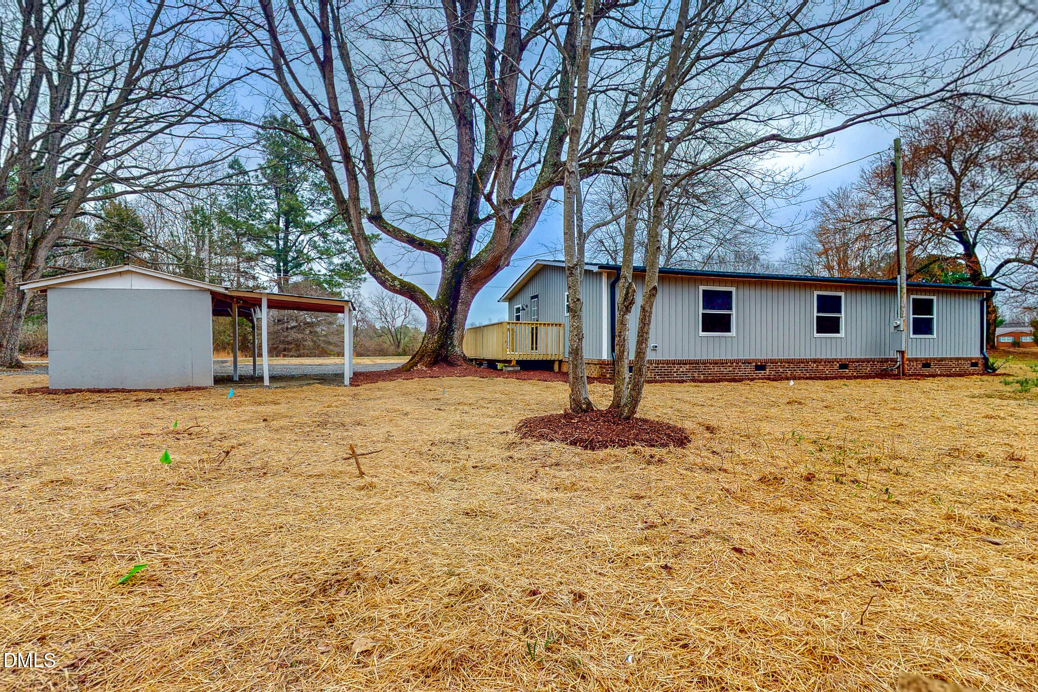 67 Halifax Road Roxboro, NC 27574 - Photo 6 of 48 a backyard of a house with yard and tree