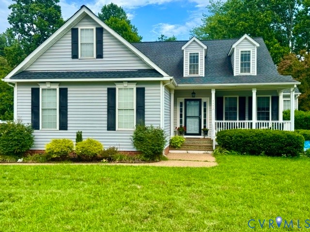 6261 Greystone Creek Road Mechanicsville, VA 23111 - Photo 1 of 1 Light grey siding exterior with black shutters and