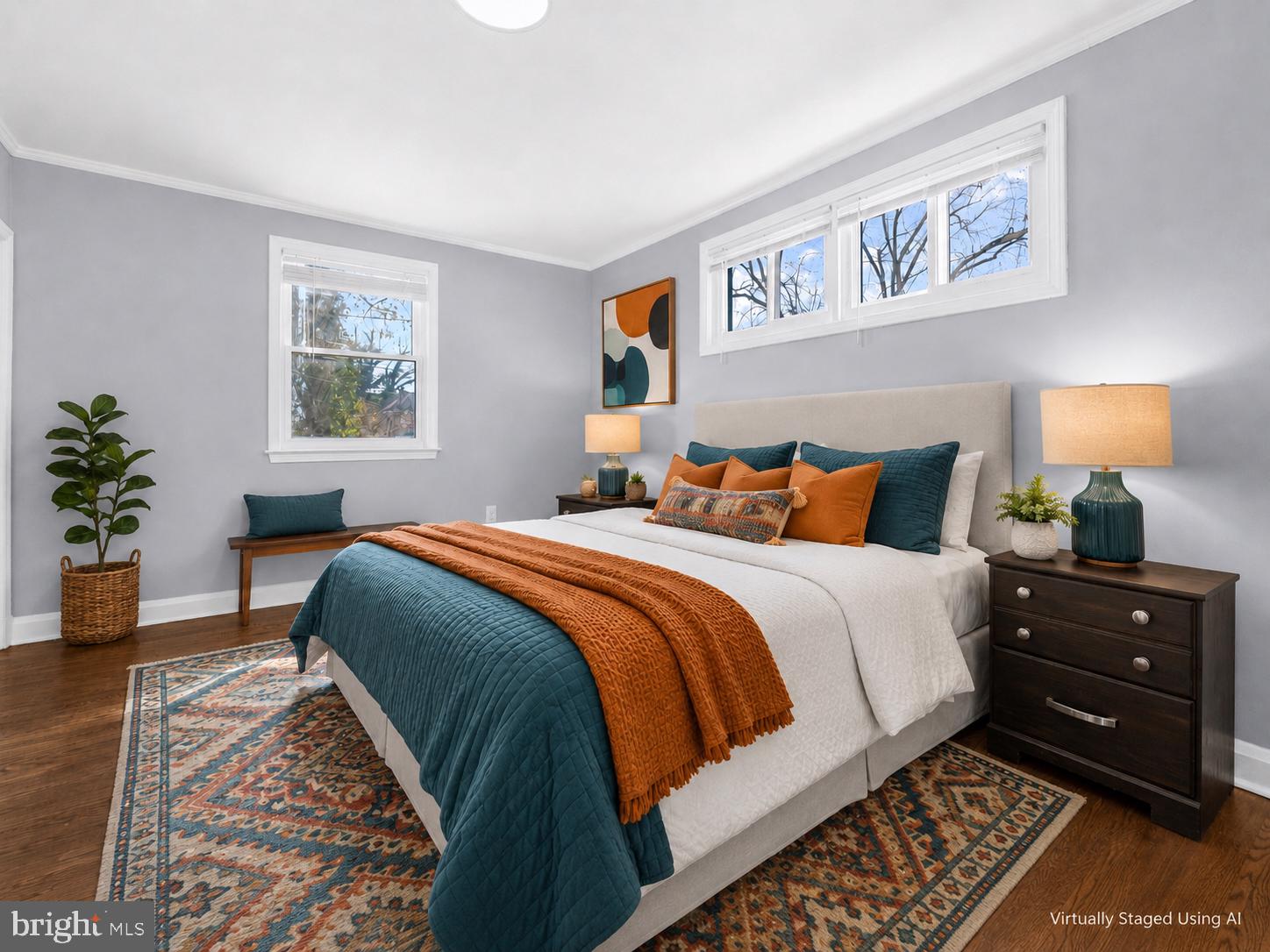 726 Nottingham Road Baltimore, MD 21229 - Photo 9 of 71 Serene bedroom with modern accents.