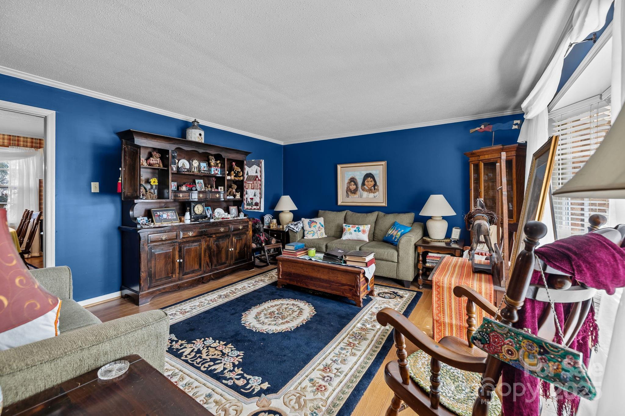 1214 Hawthorne Road Lancaster, SC 29720 - Photo 3 of 35 a living room with furniture a rug and a bookshelf
