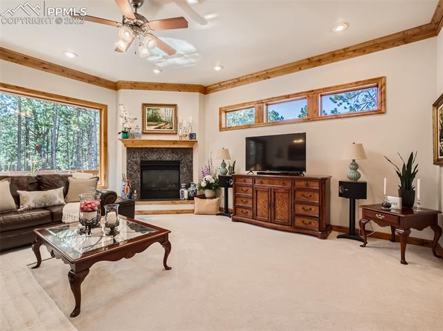 17794 Sawmill Road Colorado Springs, CO 80908 - Photo 9 of 29 Living Room from the Kitchen