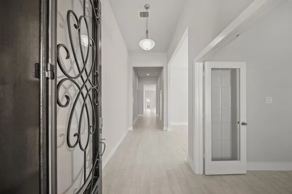 a view of a entryway