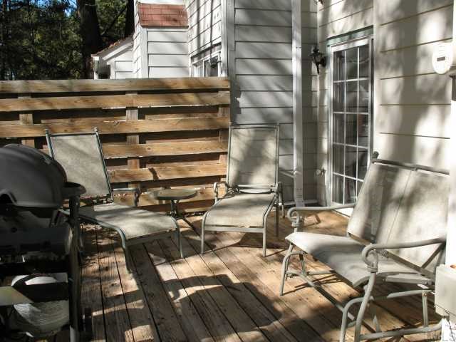 1333 Springlawn Court Raleigh, NC 27609 - Photo 8 of 11 Spacious Deck, very private, you'll only see nature