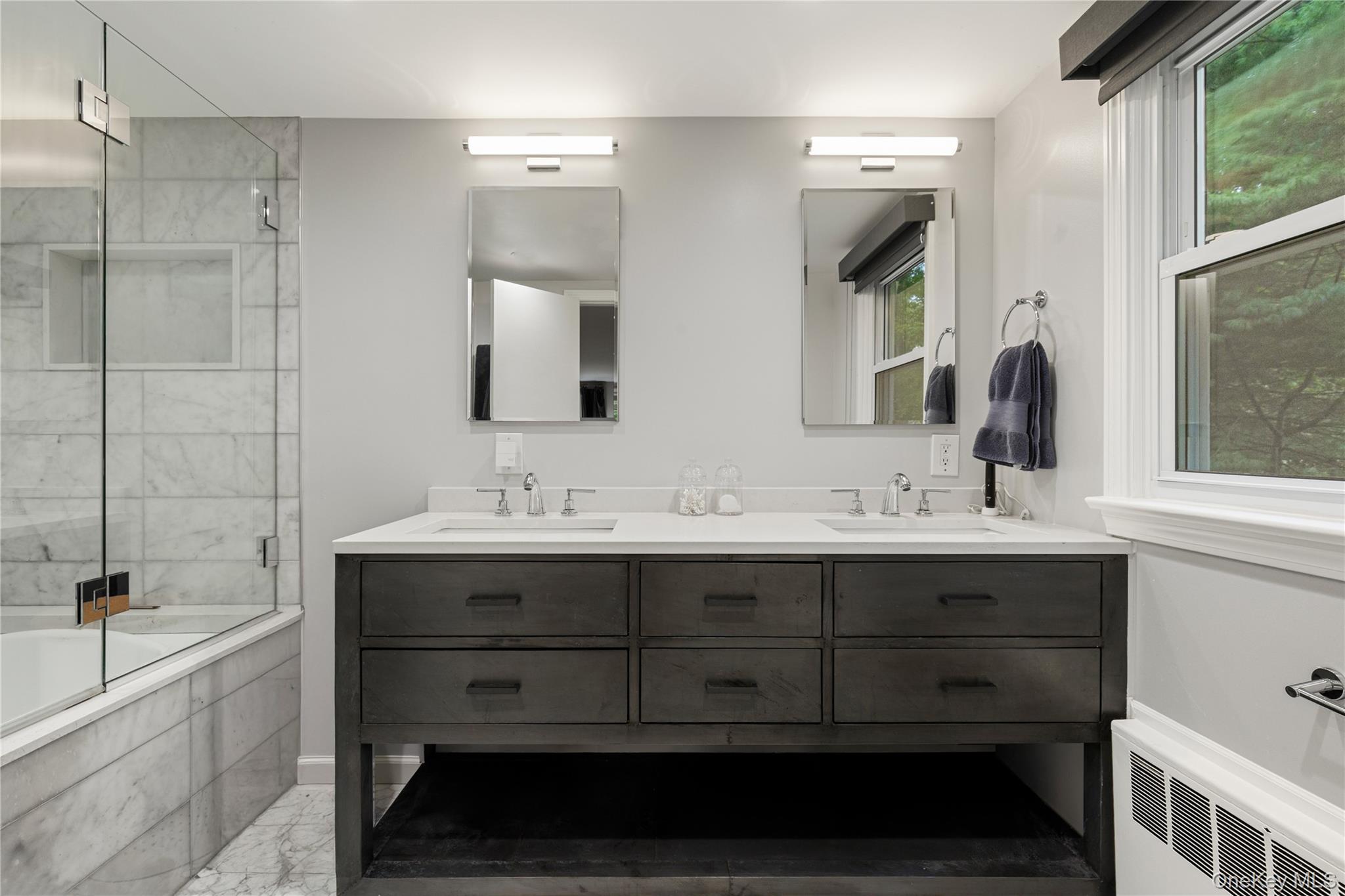 86 Seven Bridges Road Chappaqua, NY 10514 - Photo 16 of 33 a bathroom with a sink and a mirror