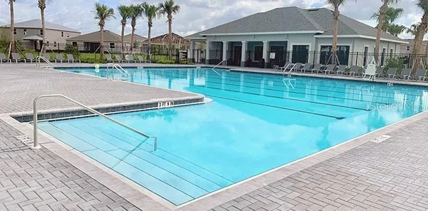 a view of a house with pool