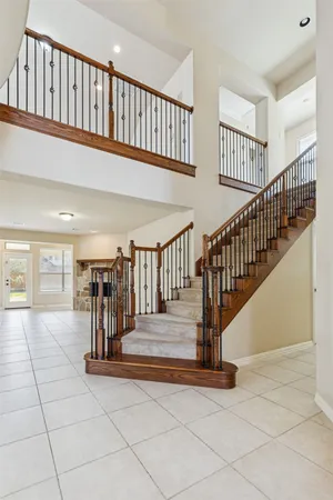 a view of a hallway with closet area