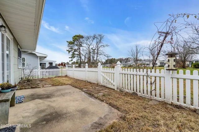a backyard of a house