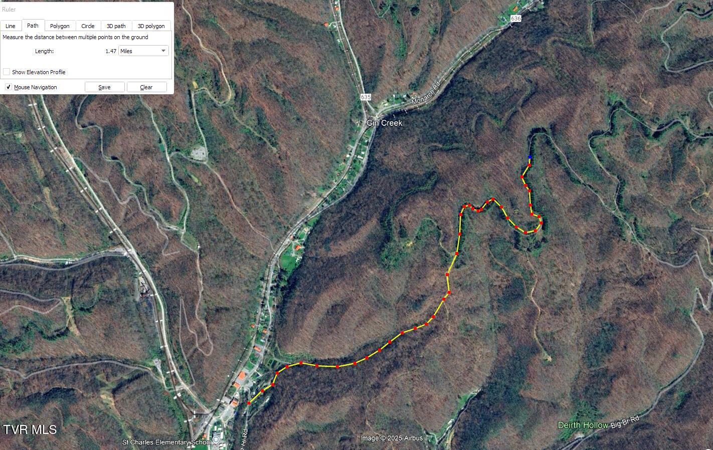 0 Big Br Road St. Charles, VA 24282 - Photo 7 of 7 GOOGLE EARTH MONARCH RD ROUTE