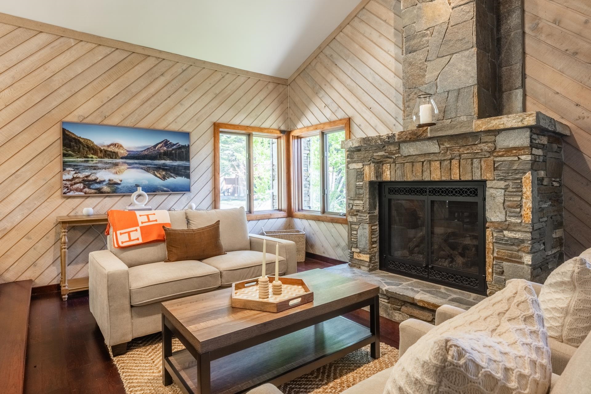 274 Silver Tip Lane Mammoth Lakes, CA 93546 - Photo 7 of 52 a living room with furniture and a fireplace