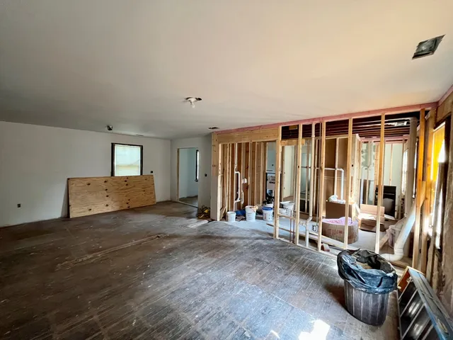 a view of a storage and utility room with stuff