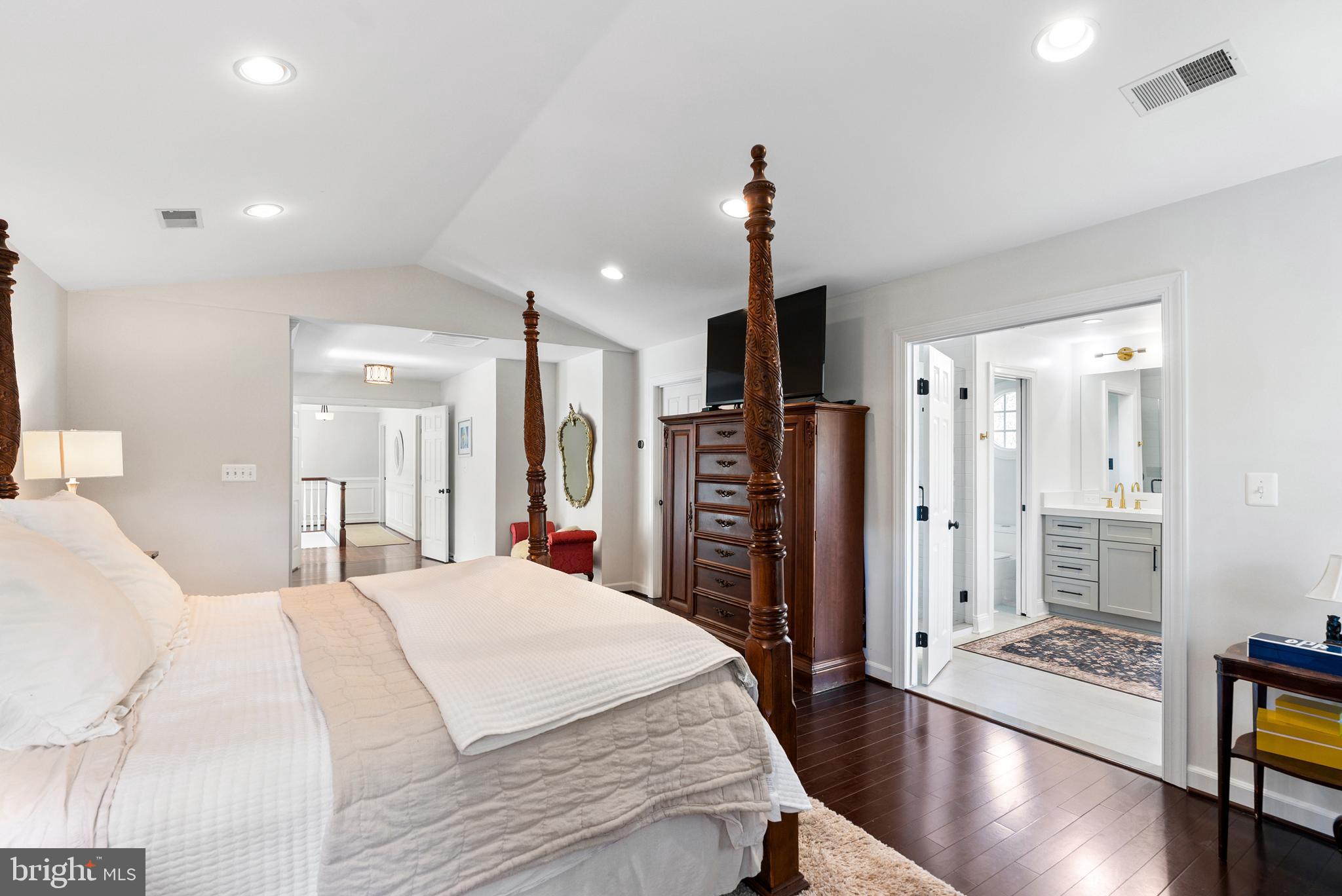 7 Redtree Lane Reisterstown, MD 21136 - Photo 33 of 56 a large bedroom with bed and wooden floor