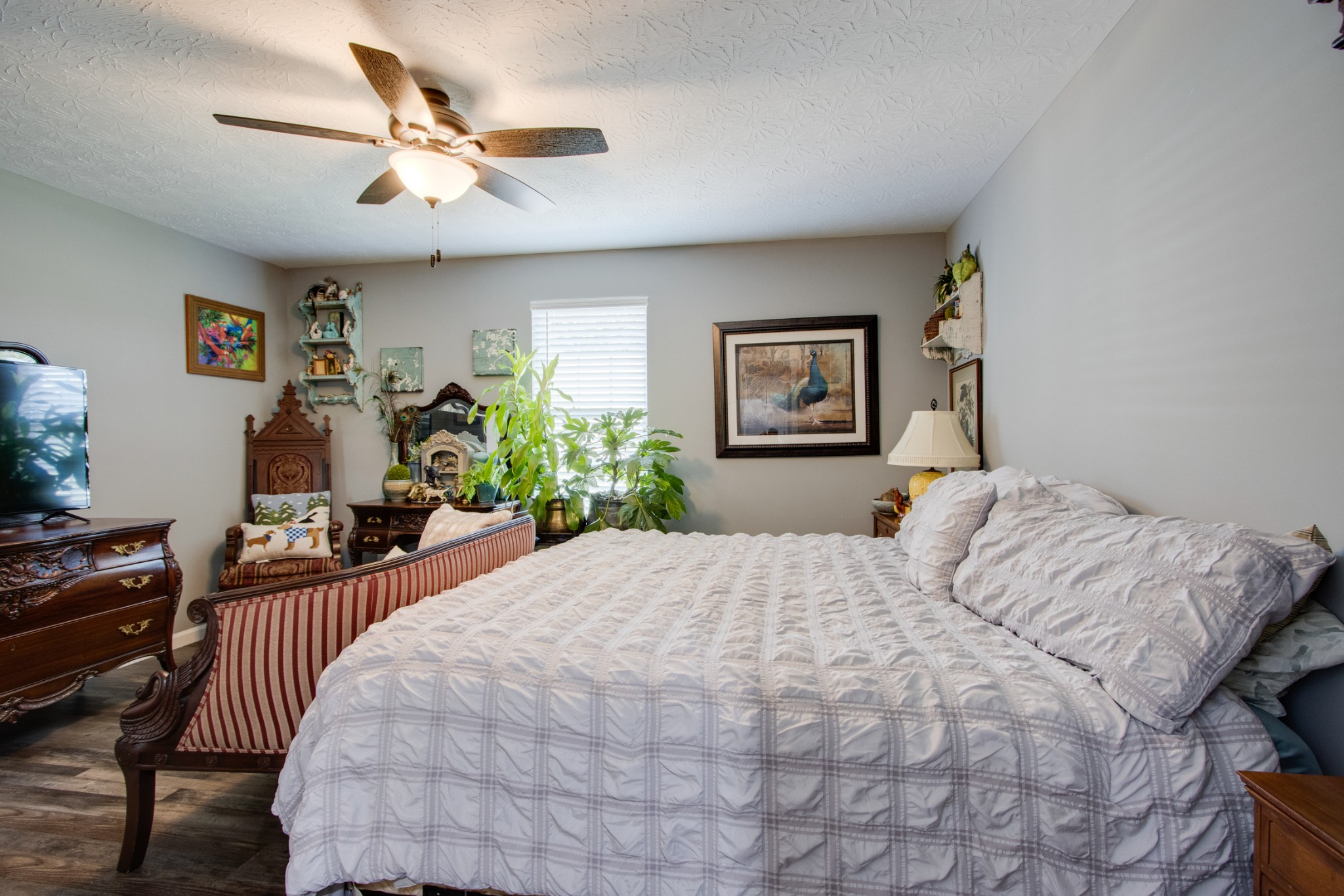 266 Buffalo Road Carthage, TN 37030 - Photo 20 of 35 a bedroom with a bed a window and a flat screen tv