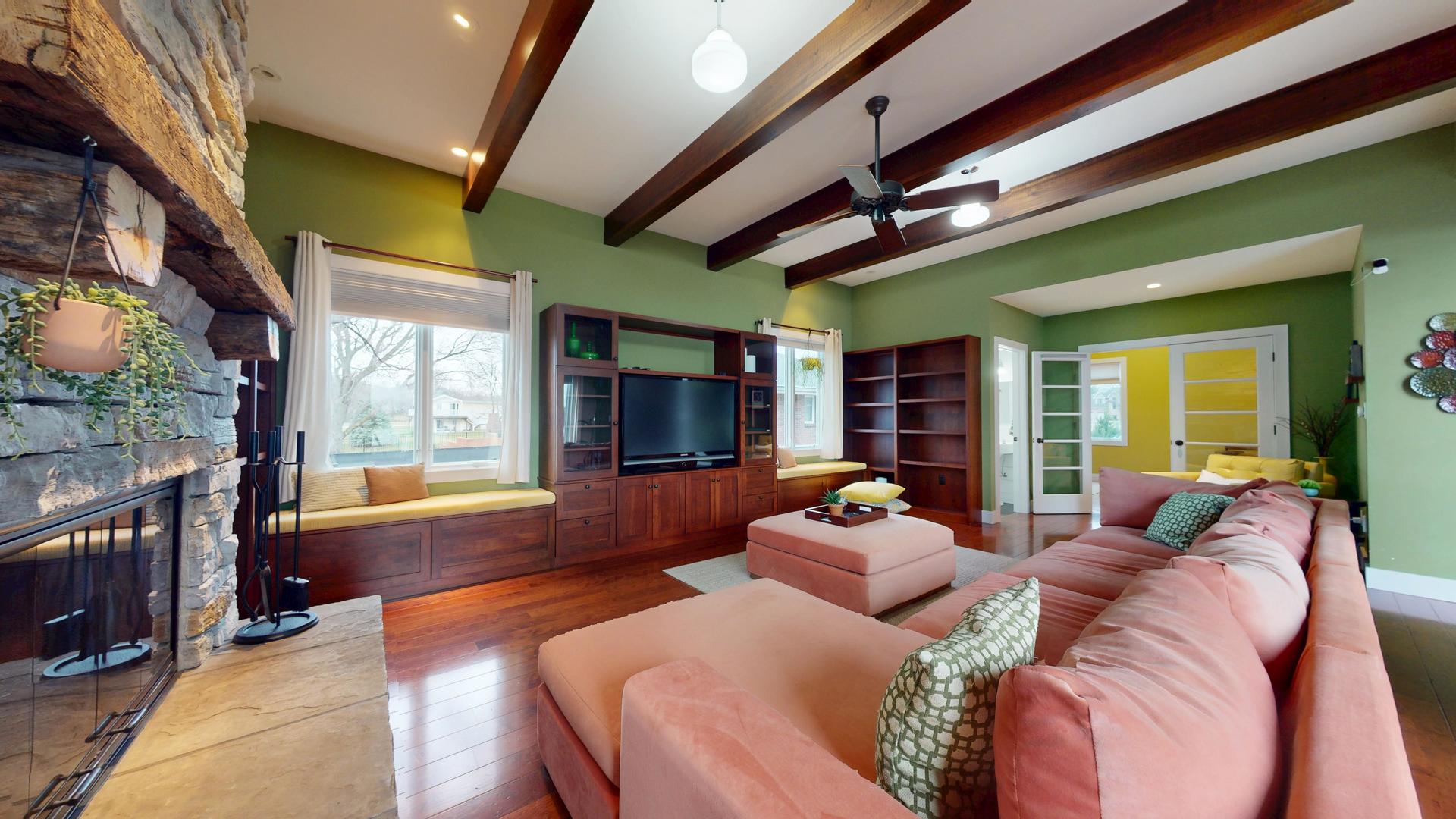 118 Pima Lane Loda, IL 60948 - Photo 15 of 50 a outdoor living space with furniture and a fireplace