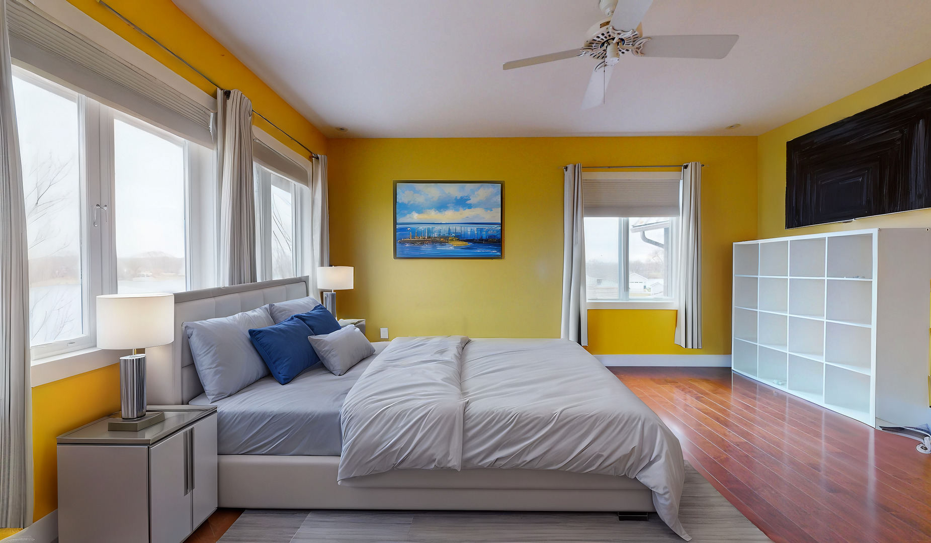 118 Pima Lane Loda, IL 60948 - Photo 30 of 50 a bedroom with a bed and wooden floor