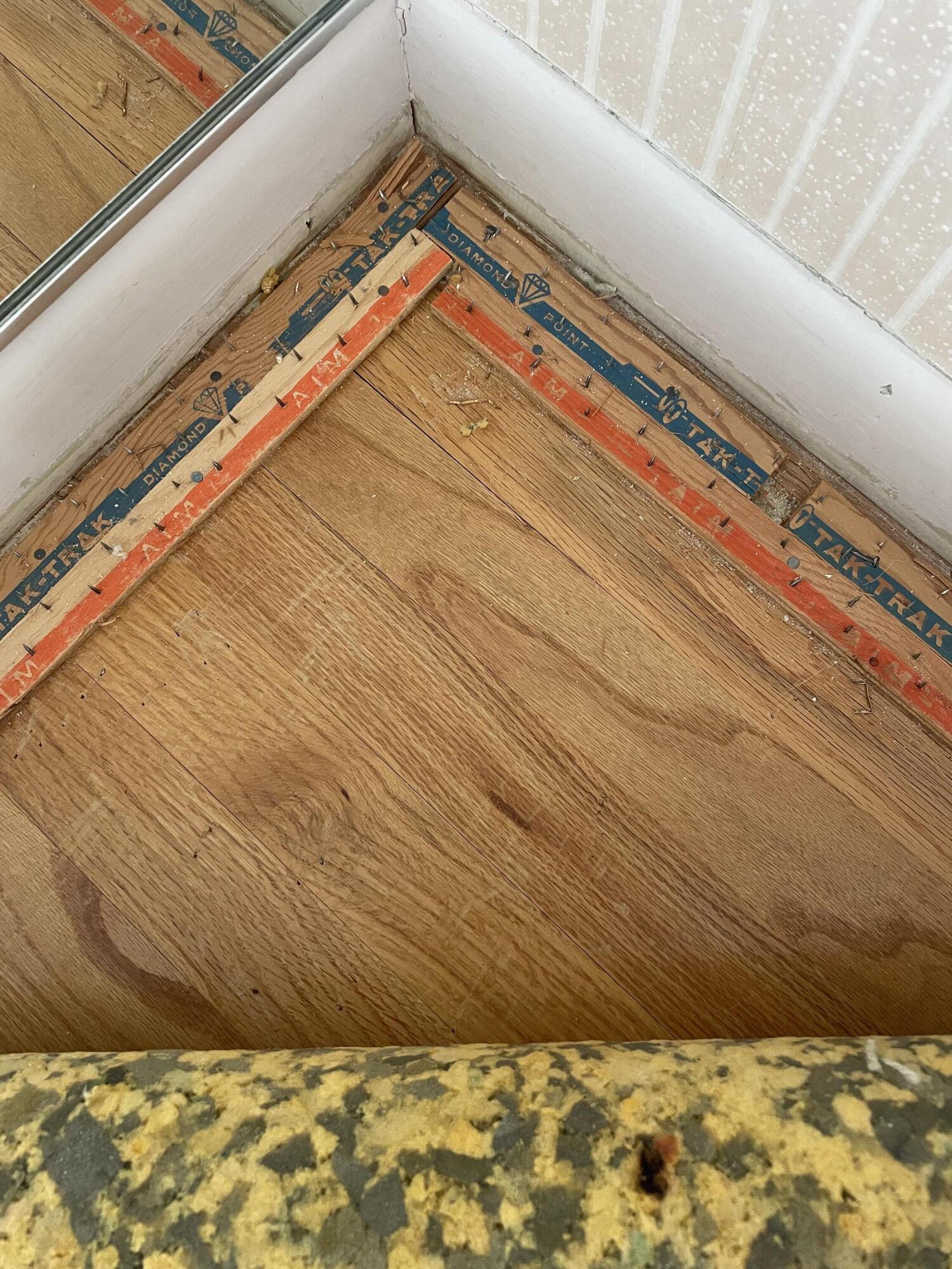3483 Brassow Road Saline, MI 48176 - Photo 8 of 65 Hardwood under LR carpet