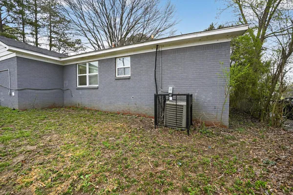 a backyard of a house