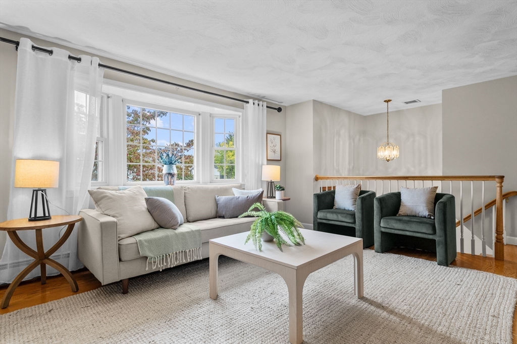 5 Brae Circle Woburn, MA 01801 - Photo 8 of 40 a living room with furniture and a large window