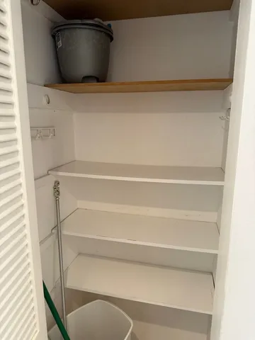 a close view of closet