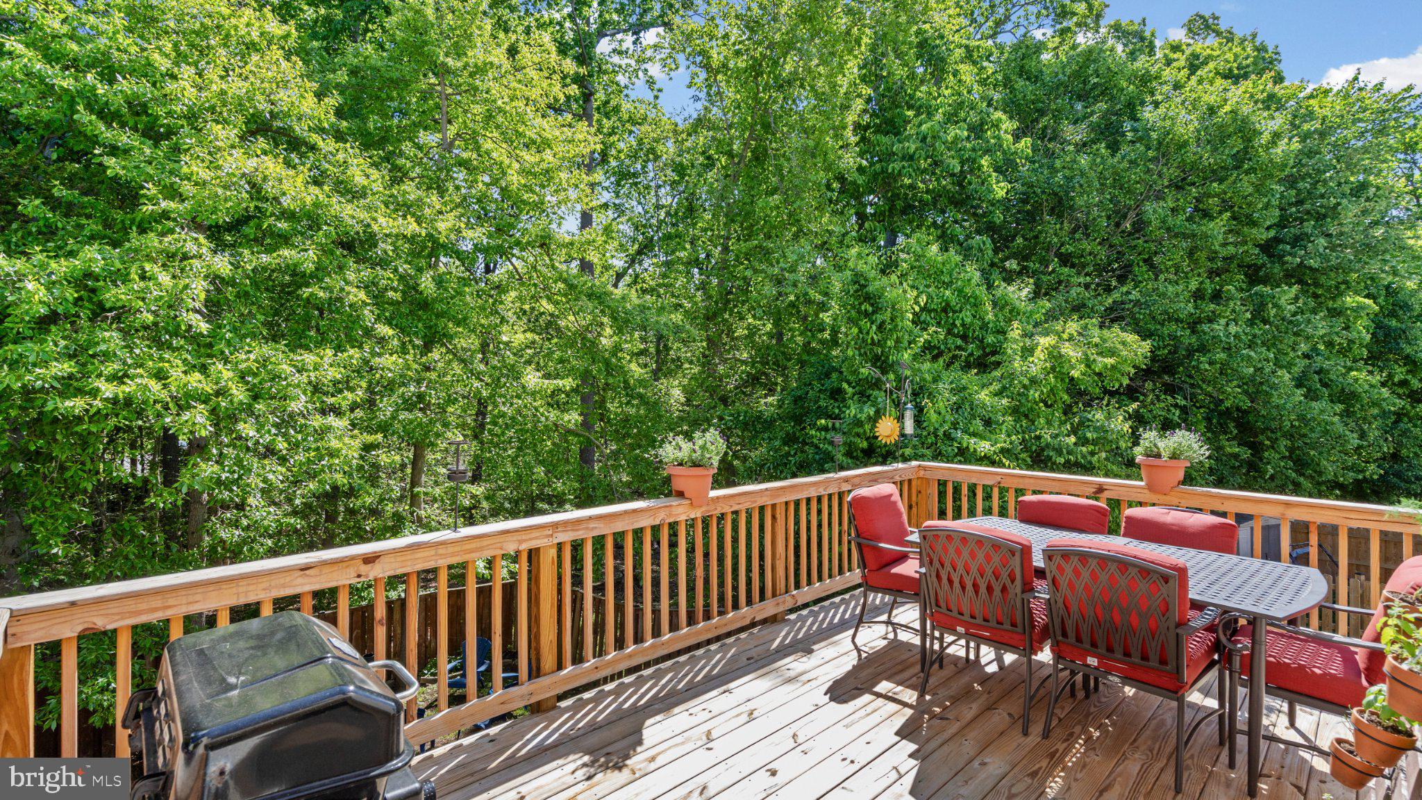 3160 Hidden Ridge Terrace Abingdon, MD 21009 - Photo 28 of 41 Serene deck amidst lush greenery.