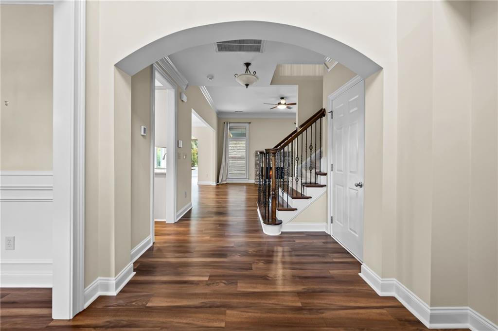 589 Lawton Bridge Road Southwest Smyrna, GA 30082 - Photo 4 of 52 a view of entryway and hall with wooden floor