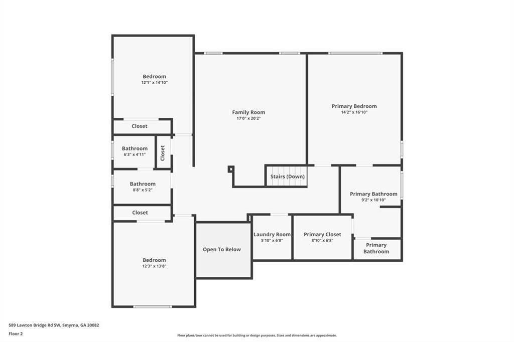 589 Lawton Bridge Road Southwest Smyrna, GA 30082 - Photo 50 of 52 a picture of a floor plan