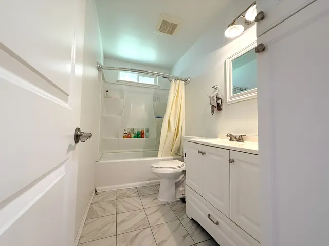 a view of an outdoor space and swimming pool