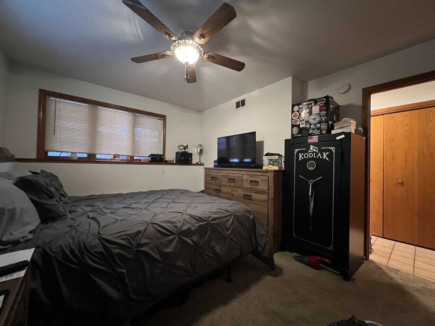 509 East Lake Avenue, Unit B Round Lake Beach, IL 60073 - Photo 13 of 18 a bed room with a bed and a television