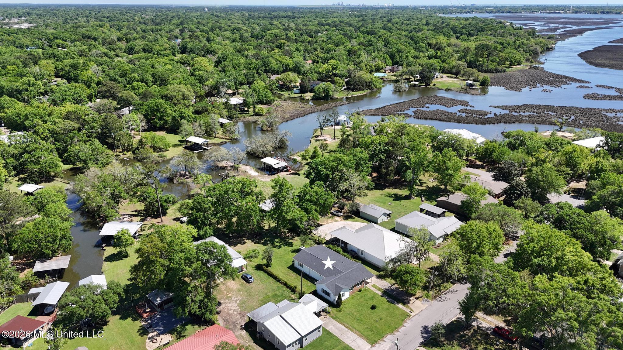 4800 Forrest Street Moss Point, MS 39563 - Photo 23 of 26 HOUSE AND BAYOU FACING EAST