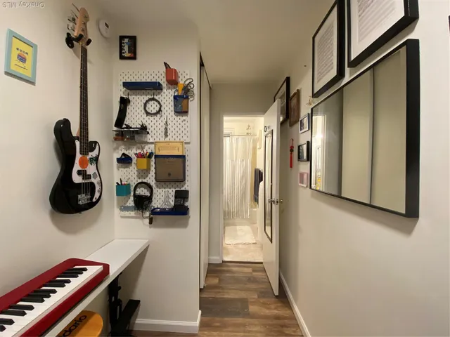 a view of a entryway with storage and utility