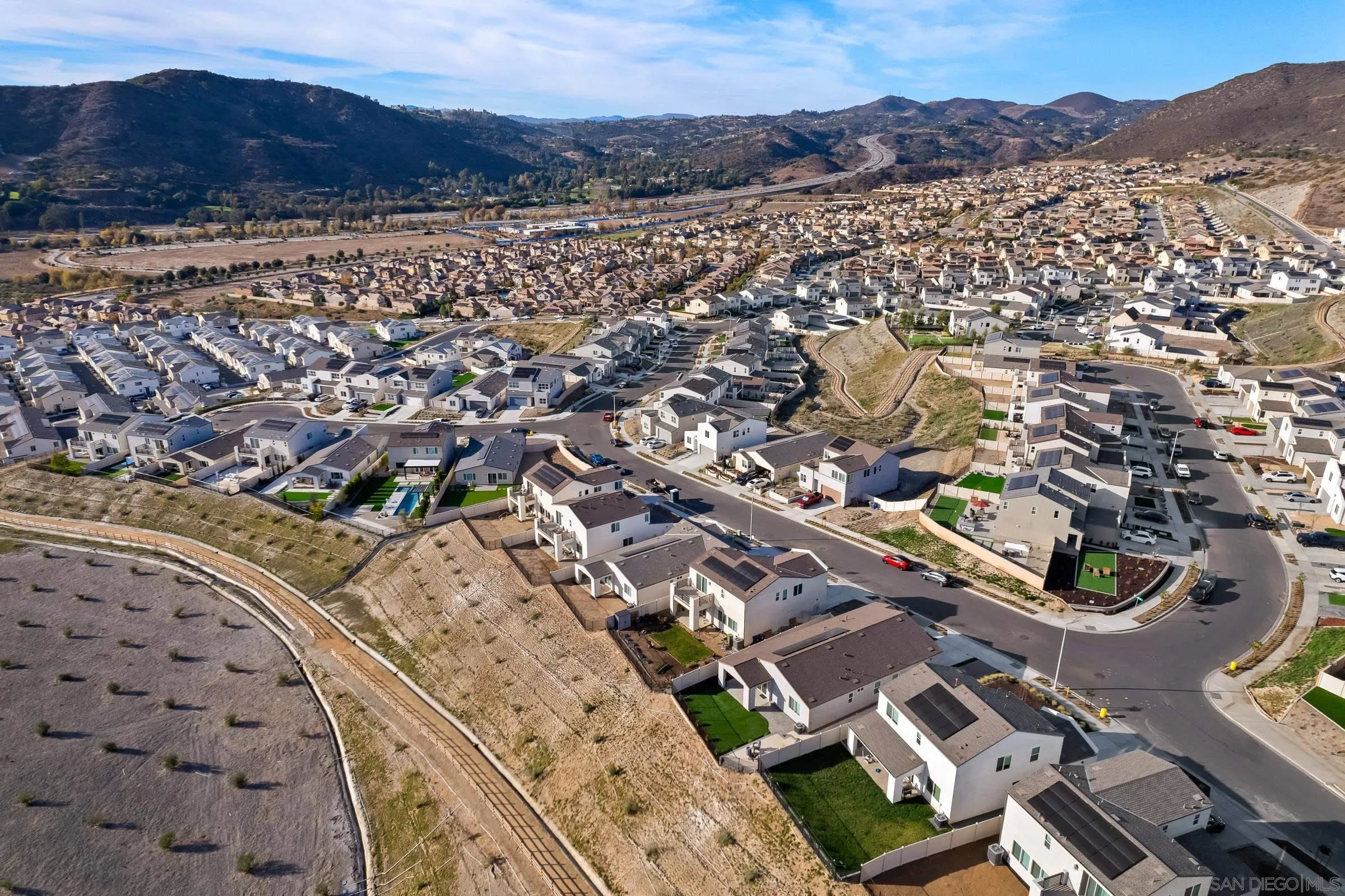 35164 Orchard Trail Fallbrook, CA 92028 - Photo 44 of 52 an aerial view of residential houses with outdoor space