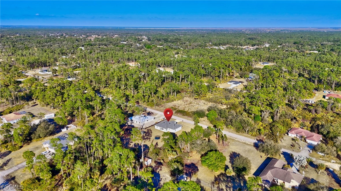 1207 Sheldon Avenue Lehigh Acres, FL 33972 - Photo 46 of 48 an aerial view of residential houses with outdoor space and trees