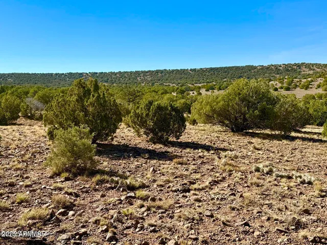 a view of a road with a building in the background