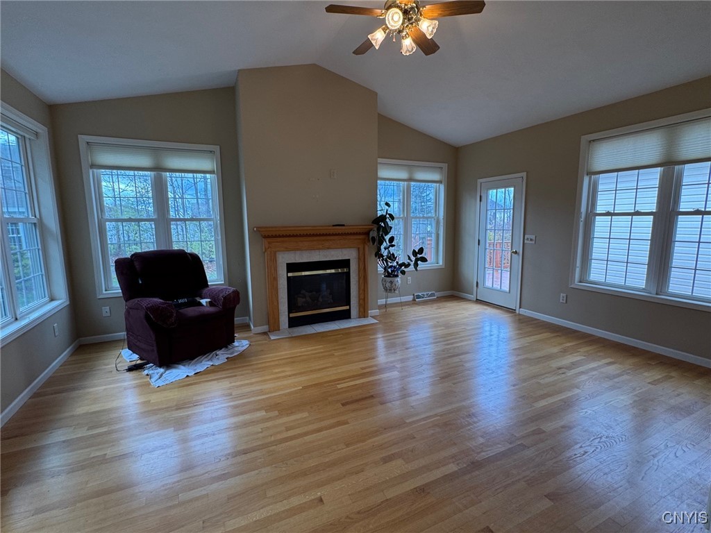 116 Hunt Valley Road Oneida, NY 13421 - Photo 17 of 32 Family room with vaulted ceiling & 2nd gas FP