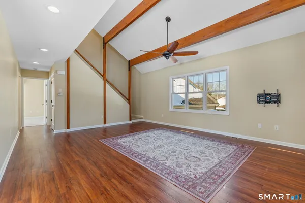 a view of an empty room and window