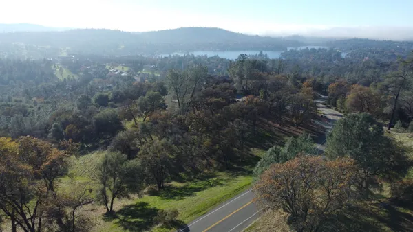 a view of a city from a balcony