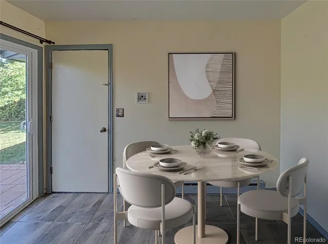 a view of an empty room