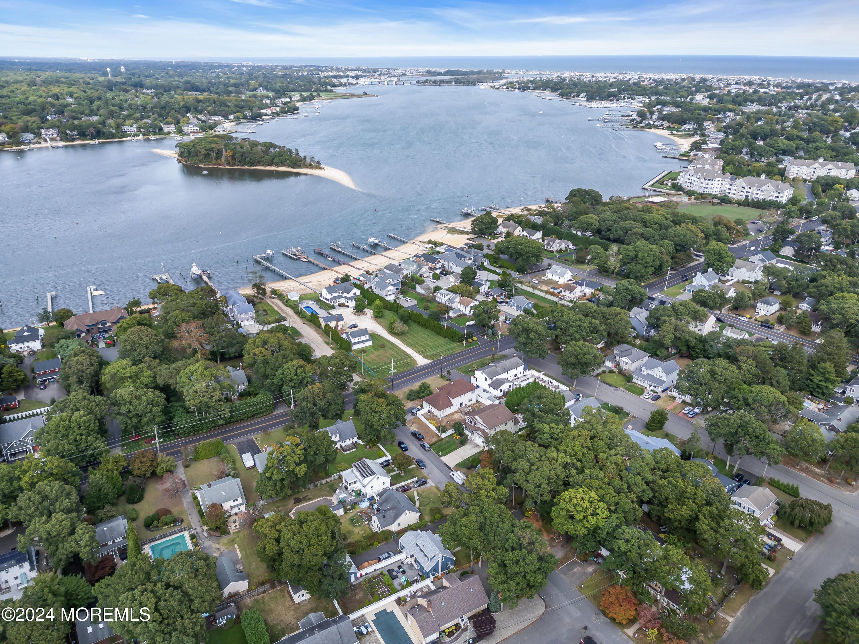 2600 River Road Point Pleasant, NJ 08742 - Photo 63 of 67 an aerial view of lake residential houses with outdoor space and trees
