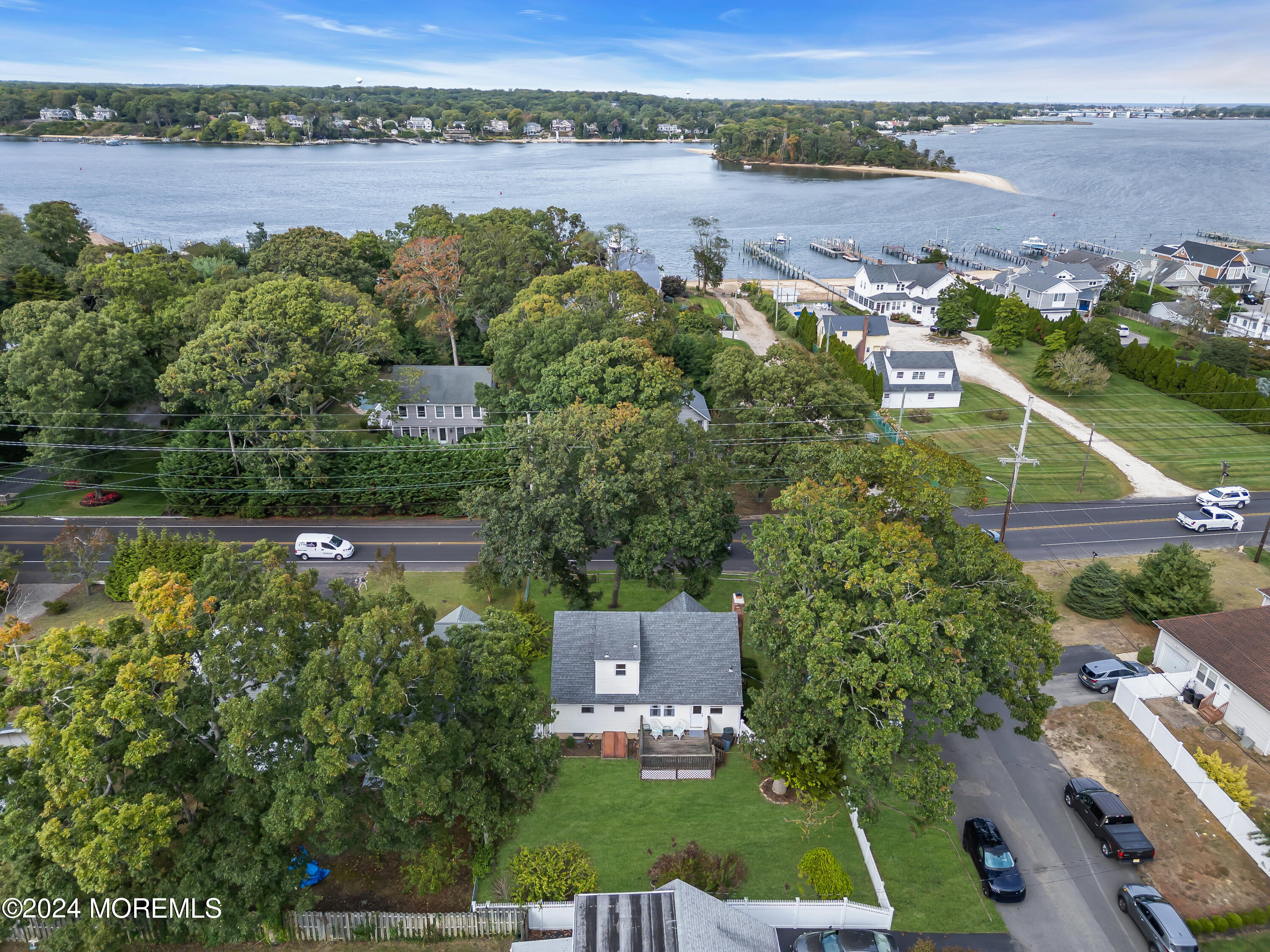 2600 River Road Point Pleasant, NJ 08742 - Photo 8 of 67 an aerial view of a house with a lake view
