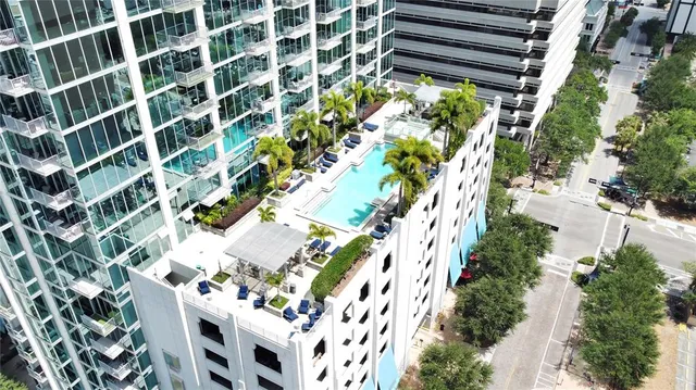 a view of building with yard